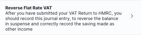 Reverse Flat Rate VAT template