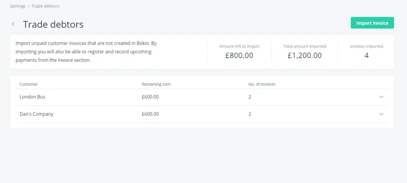 trade debtors balance