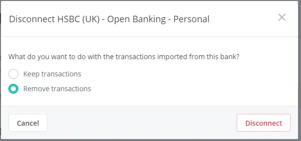 remove transactions