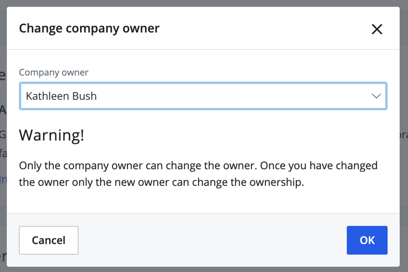 change company owner