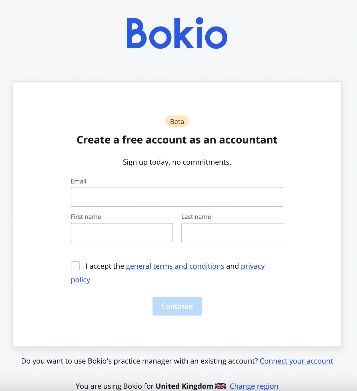 sign up as an accountant