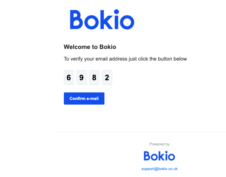 confirm your email address