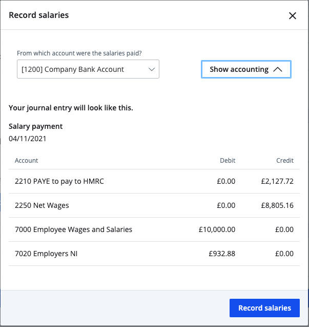 record salaries