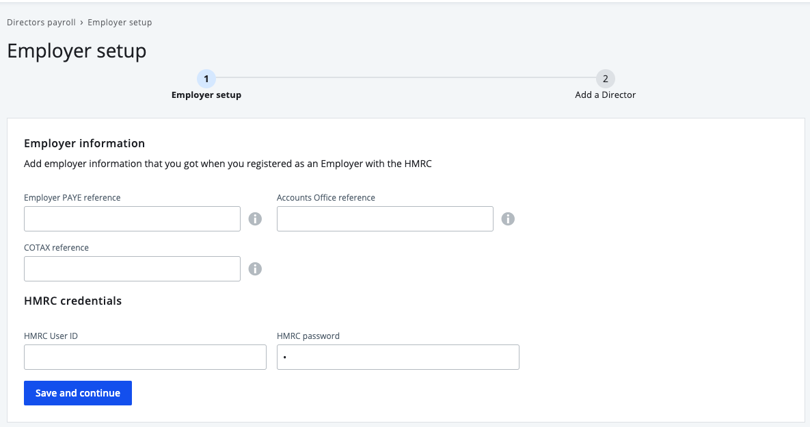 set up employer
